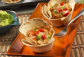 Mini Cheesy Chicken Enchilada Cups!