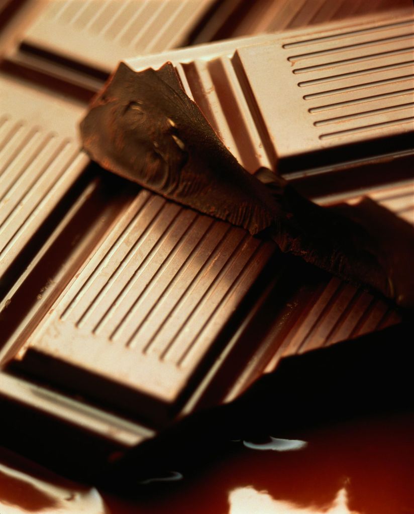 Chocolate bar, close-up