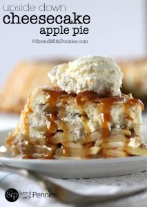 Upside Down Cheesecake Apple Pie