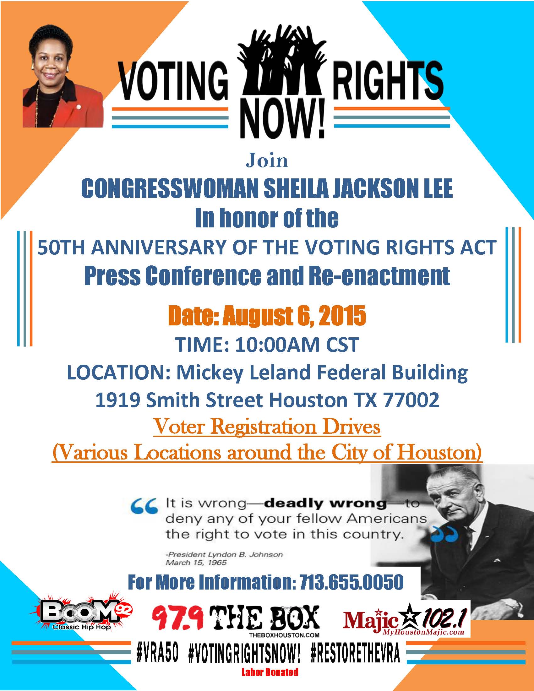 CONGRESSWOMAN SHEILA JACKSON LEE