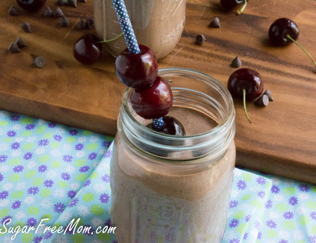 Cherry Chocolate Protein Smoothie