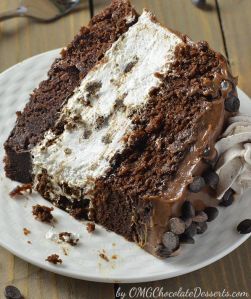 Oreo Cheesecake Chocolate Cake