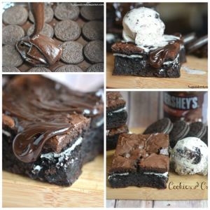 Hot Fudge Oreo Brownies