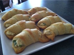 Roasted Garlic Chicken Puffs