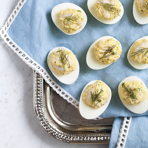 Crab Deviled Eggs