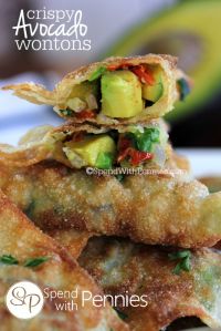 Crispy Avocado Wontons