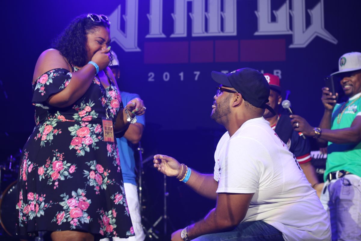 Bell Biv DeVoe performing at Majic's Summer Block Party