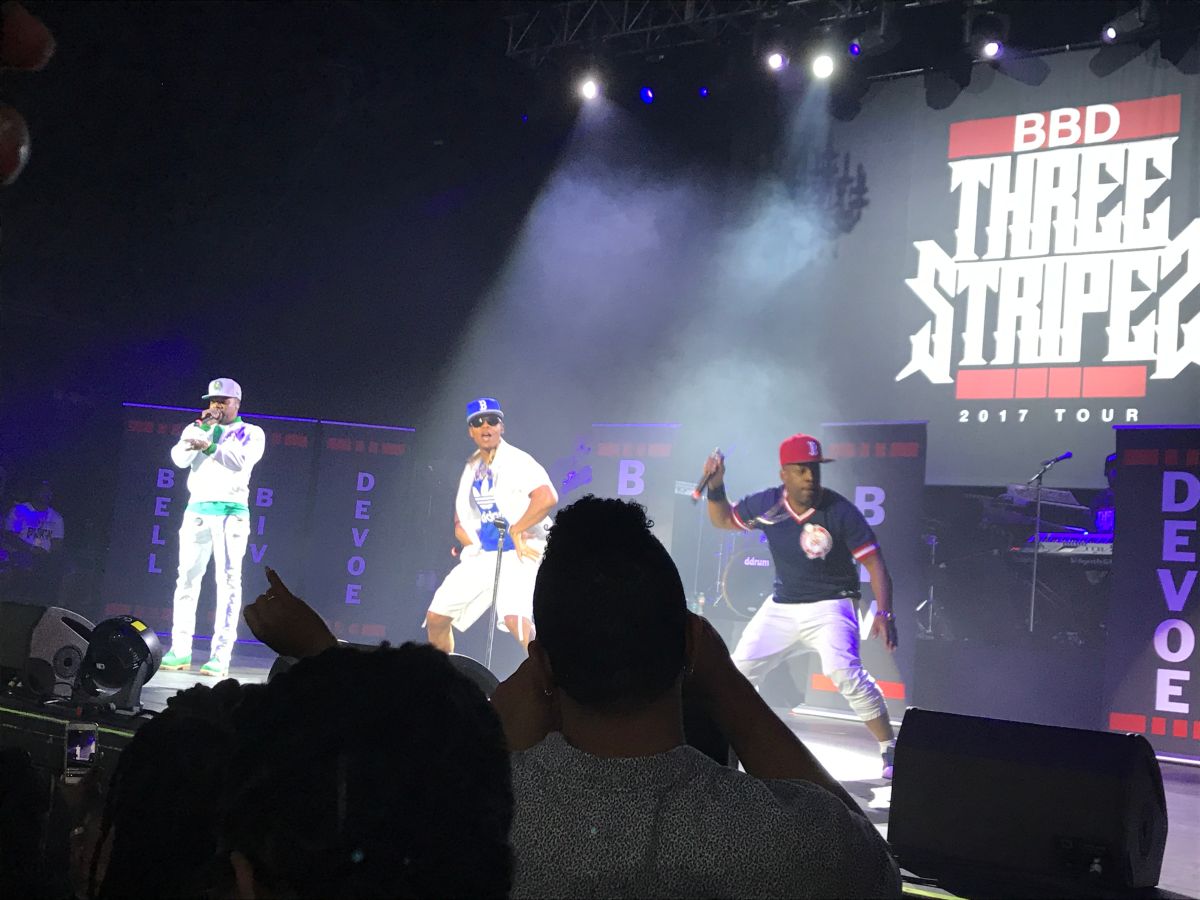 Bell Biv DeVoe performing at Majic's Summer Block Party