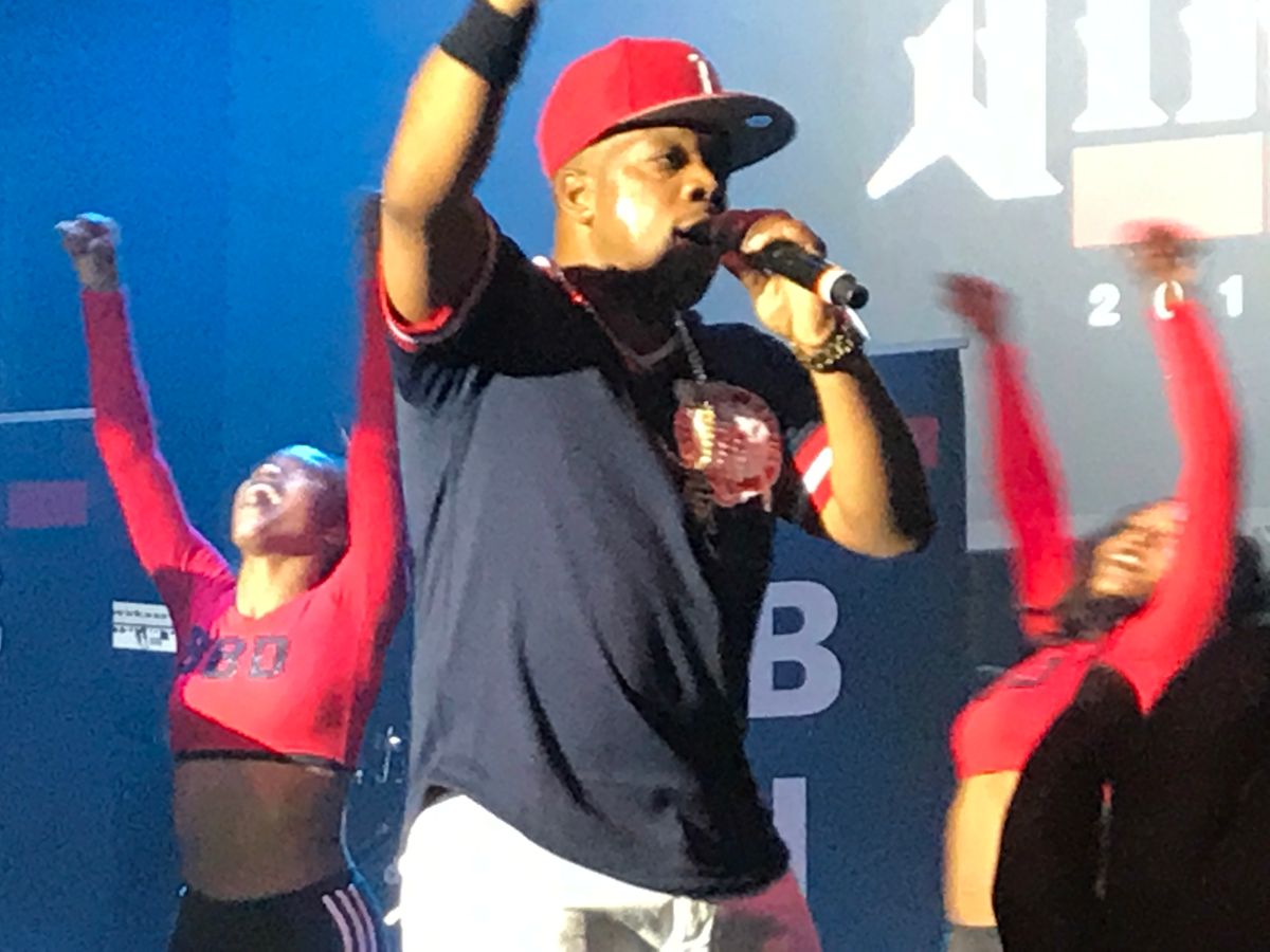 Bell Biv DeVoe performing at Majic's Summer Block Party