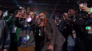 Super Bowl LII halftime show as seen on NBC.