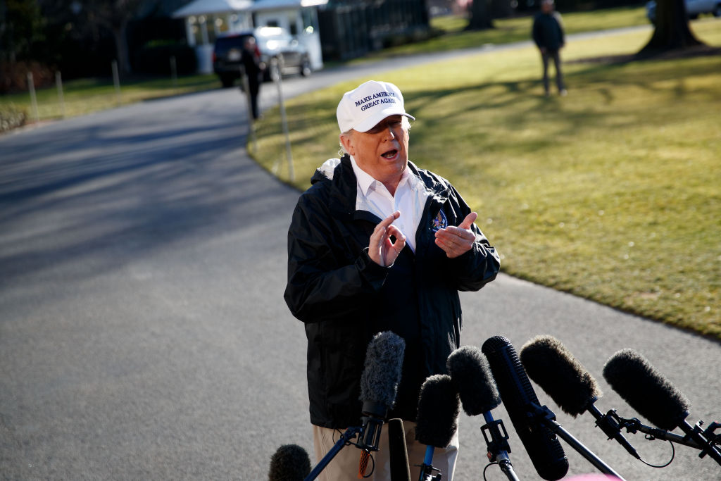U.S.-WASHINGTON D.C.-TRUMP-DEPARTURE-BORDER WALL