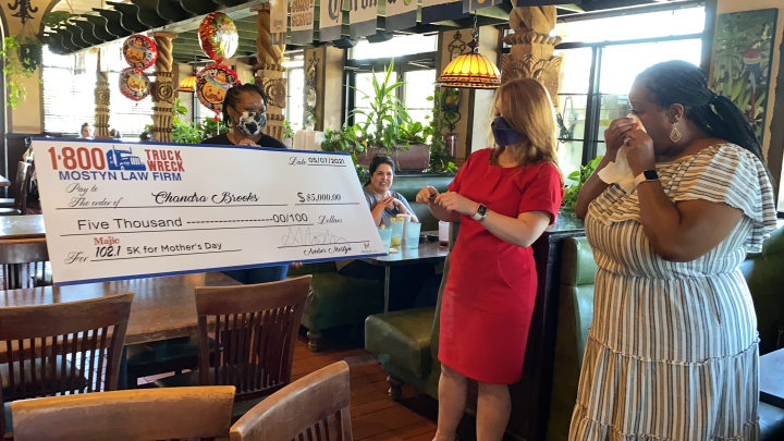 Chandra Brooks Brought To Tears After Winning $5K
