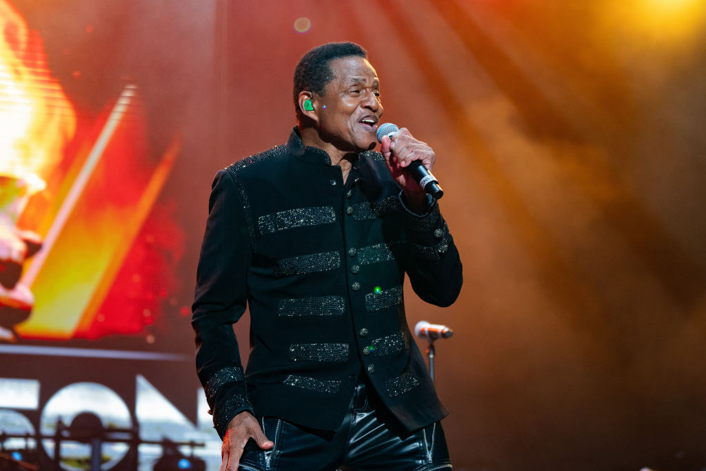 Jackie Jackson performs during the Boogietown Festival at...