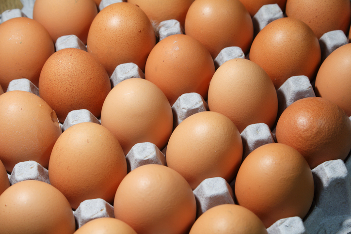 Fresh Brown Eggs in a Carton Nutritious Food Staple for Cooking and Healthy Eating