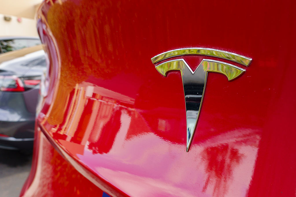 Tesla Vehicle At Dealership